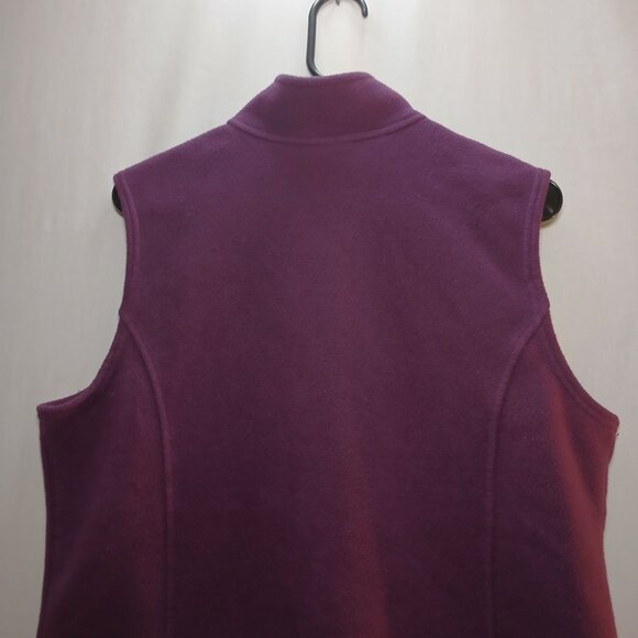 L.L. Bean Women's Full Zip Fleece Vest Size XL Warm Insulated Layer Sleeveless P - Picture 10 of 16